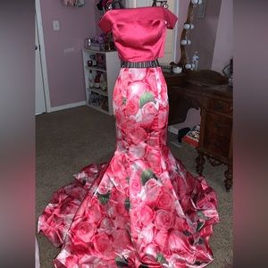 Two piece Sherri hill gown